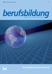 berufsbildung 154 - 08/2015 - Zeitschrift für Praxis und Theorie in Betrieb und Schule